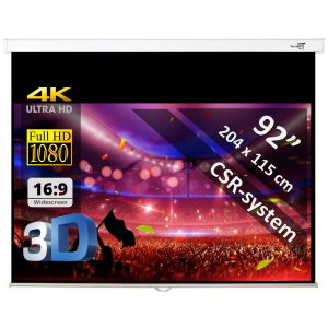 Manueel projectiescherm 92" - 234 cm (16:9)